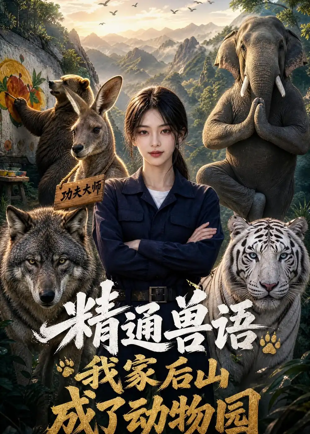 《精通兽语，我家后山成了动物园&精通兽语我家后山成了动物园（90集）AI短剧》短剧全集免费在线看
