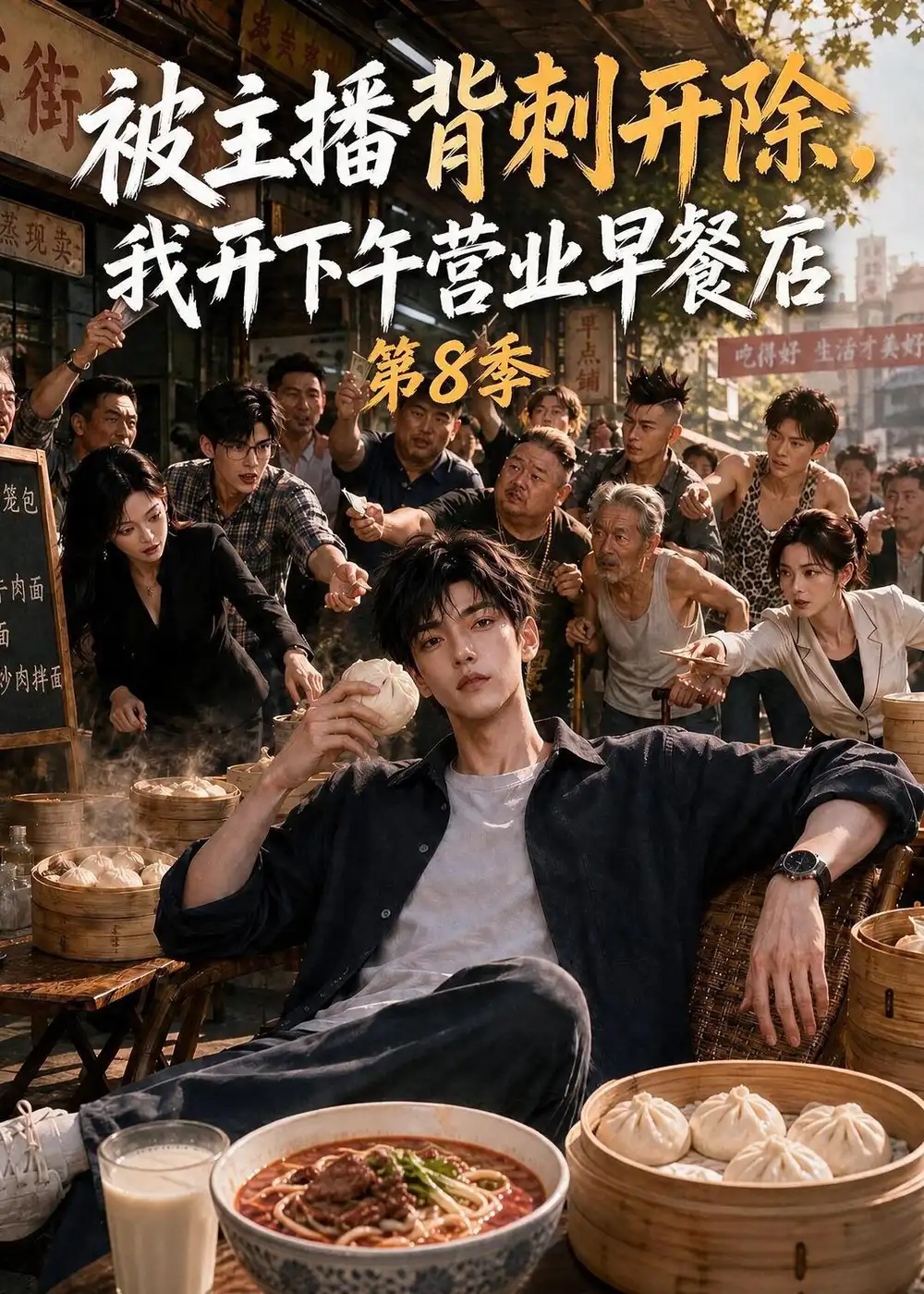 《被主播背刺开除，我开下午营业早餐店第8季&被主播背刺开除我开下午营业早餐店第8季（101集）AI短剧》短剧全集免费在线看