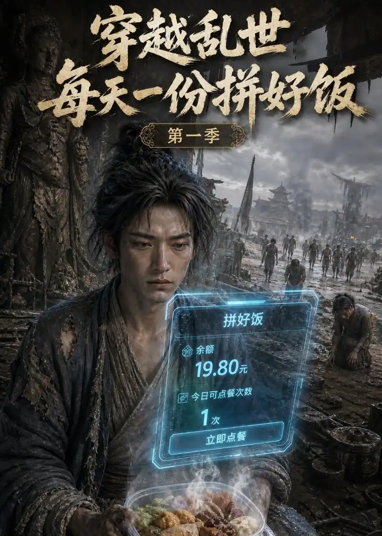 《穿越乱世每天一份拼好饭第一季（395集）AI短剧》短剧全集免费在线看