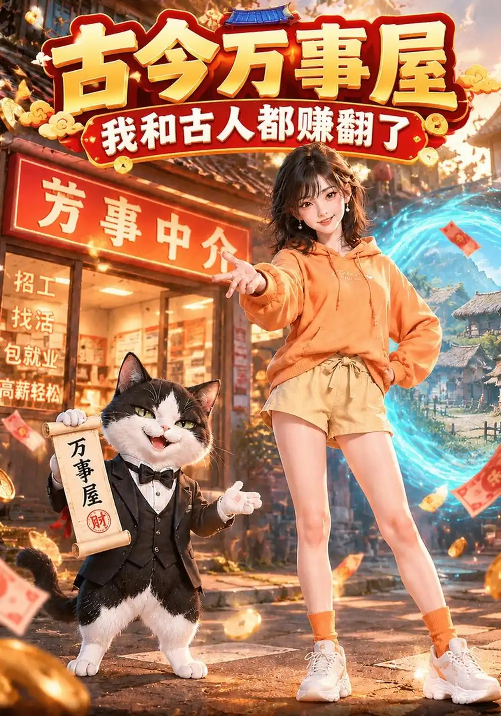 《古今万事屋：我和古人都赚翻了&古今万事屋我和古人都赚翻了（152集）AI短剧》短剧全集免费在线看