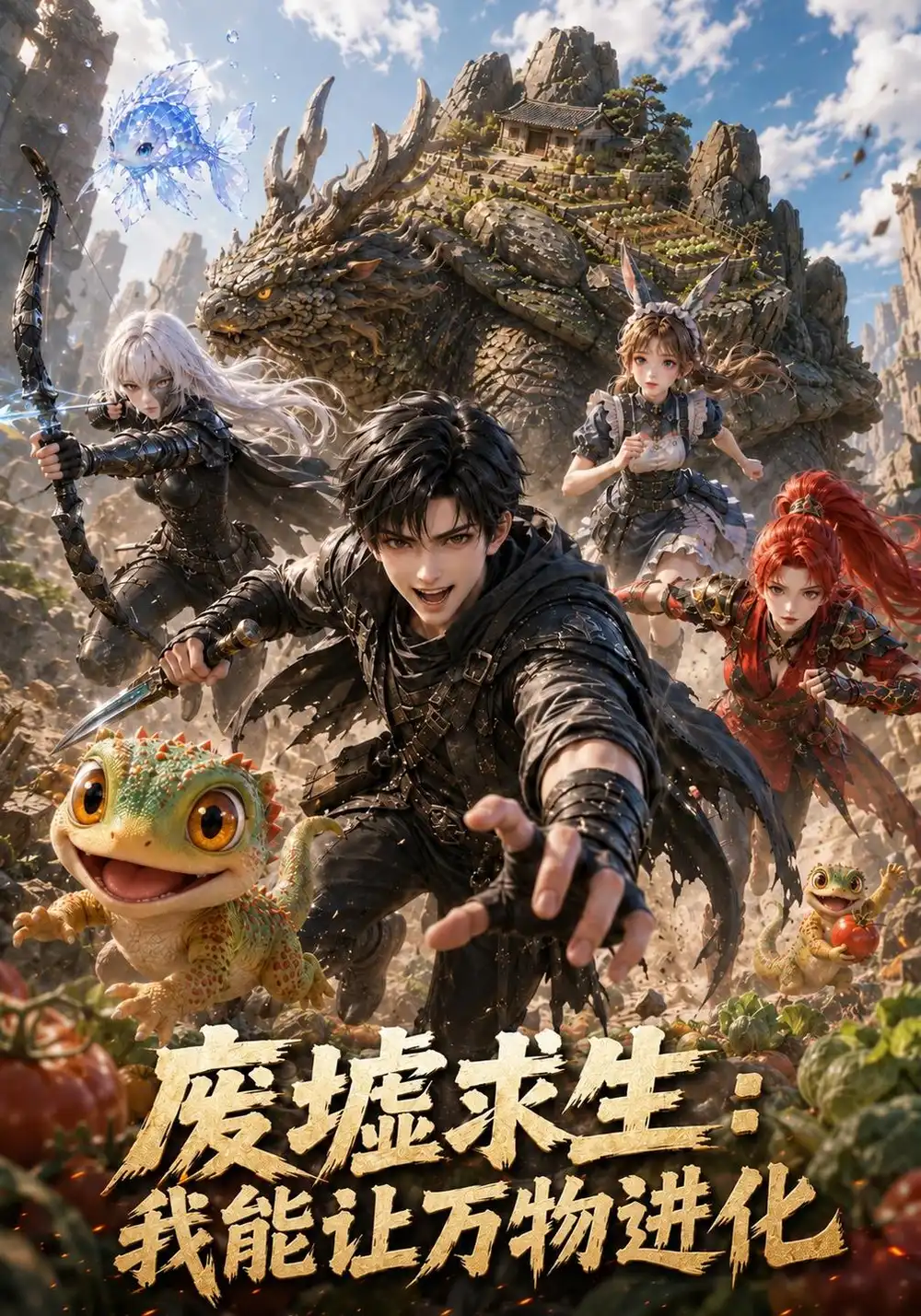 《废墟求生：我能让万物进化&废墟求生我能让万物进化（125集）AI短剧》短剧全集免费在线看