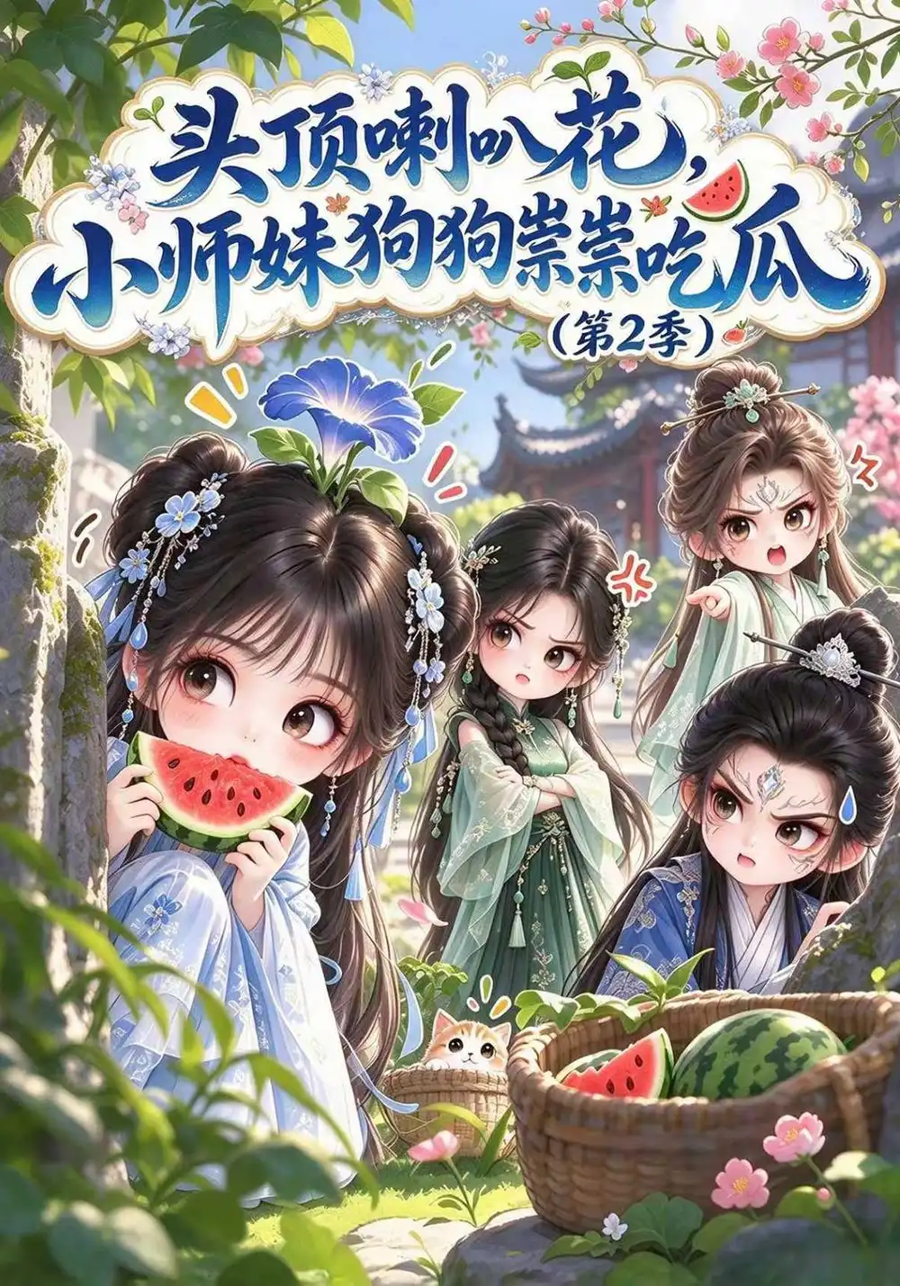 《头顶喇叭花，小师妹狗狗祟祟吃瓜2&头顶喇叭花小师妹狗狗祟祟吃瓜2（119集）AI短剧》短剧全集免费在线看