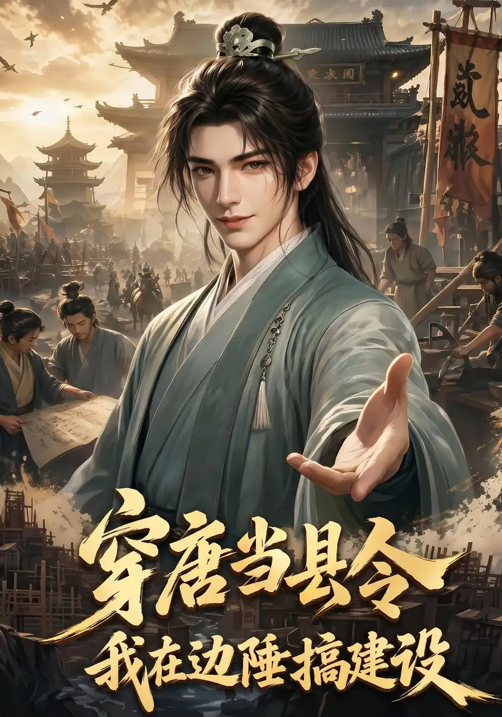 《穿唐当县令，我在边陲搞建设&穿唐当县令我在边陲搞建设（65集）AI短剧》短剧全集免费在线看