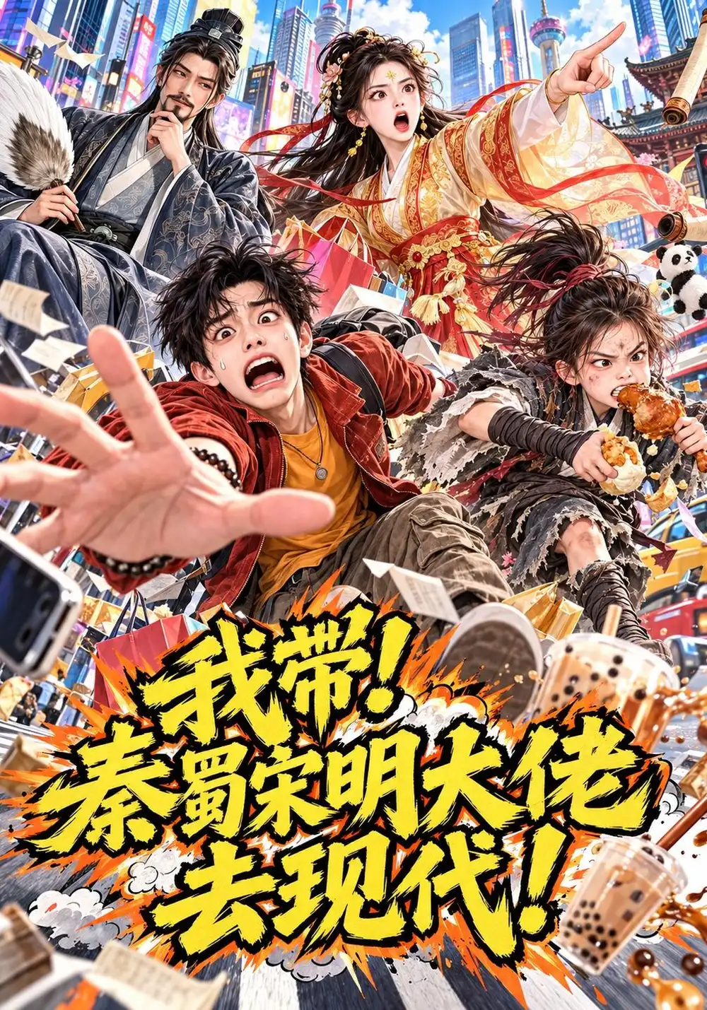 《我带！秦蜀宋明大佬去现代！&我带秦蜀宋明大佬去现代（135集）AI短剧》短剧全集免费在线看