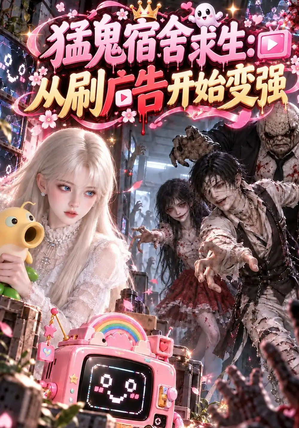 《猛鬼宿舍求生：从刷广告开始变强&猛鬼宿舍求生从刷广告开始变强（450集）AI短剧》短剧全集免费在线看