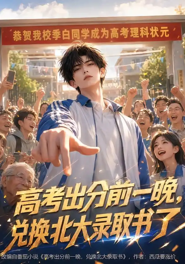 《高考出分前一晚，兑换北大录取书了&高考出分前一晚兑换北大录取书了（80集）AI短剧》短剧全集免费在线看