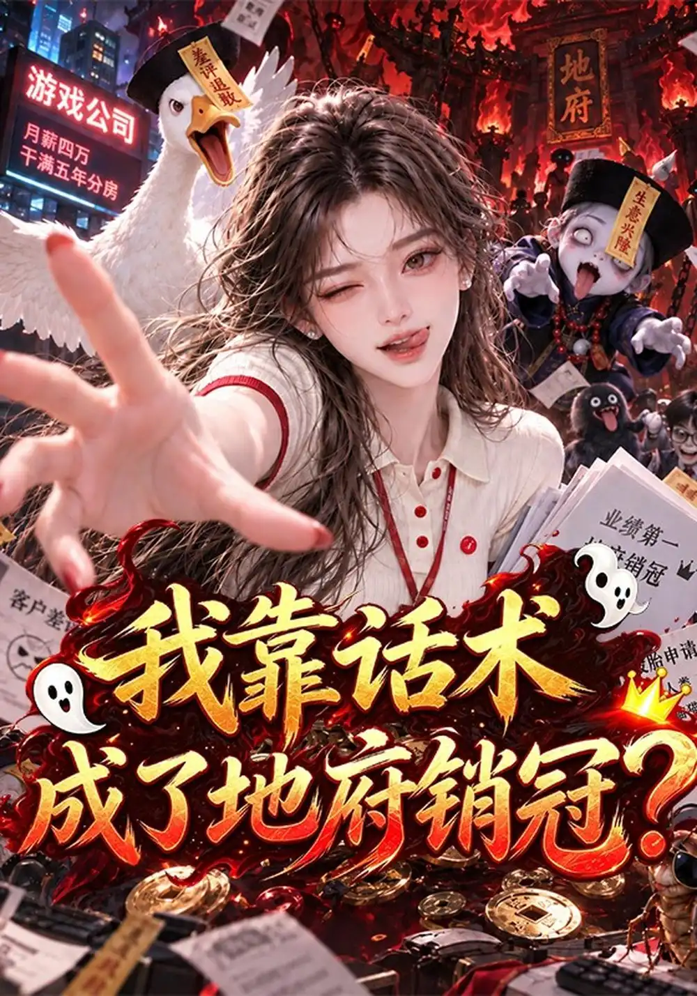 《我靠话术成了地府销冠？&我靠话术成了地府销冠（73集）AI短剧》短剧全集免费在线看
