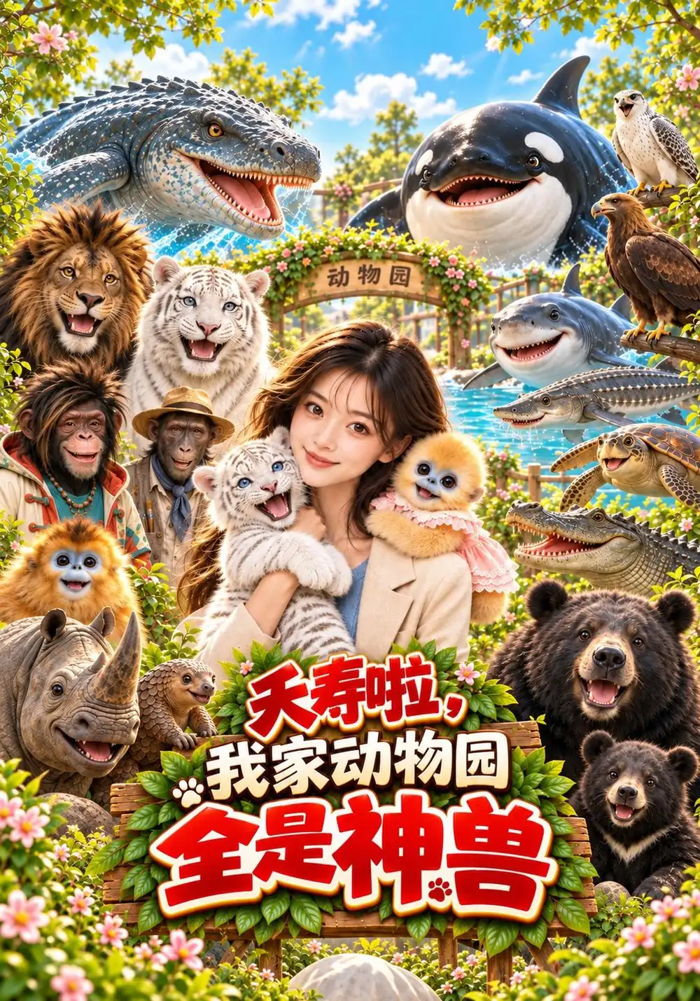 《夭寿啦，我家动物园全是神兽&夭寿啦我家动物园全是神兽（92集）AI短剧》短剧全集免费在线看