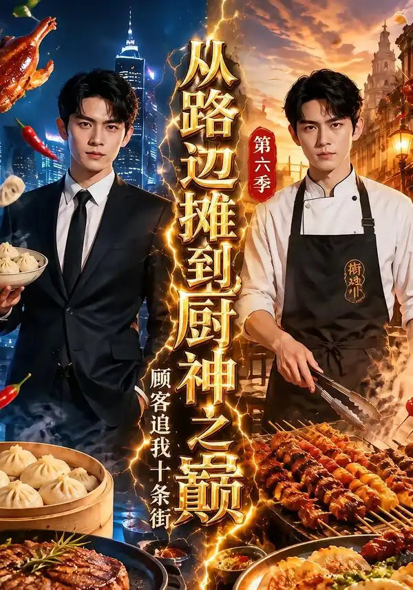《从路边摊到厨神之巅，顾客追我十条街第六季&从路边摊到厨神之巅顾客追我十条街第六季（84集）AI短剧》短剧全集免费在线看