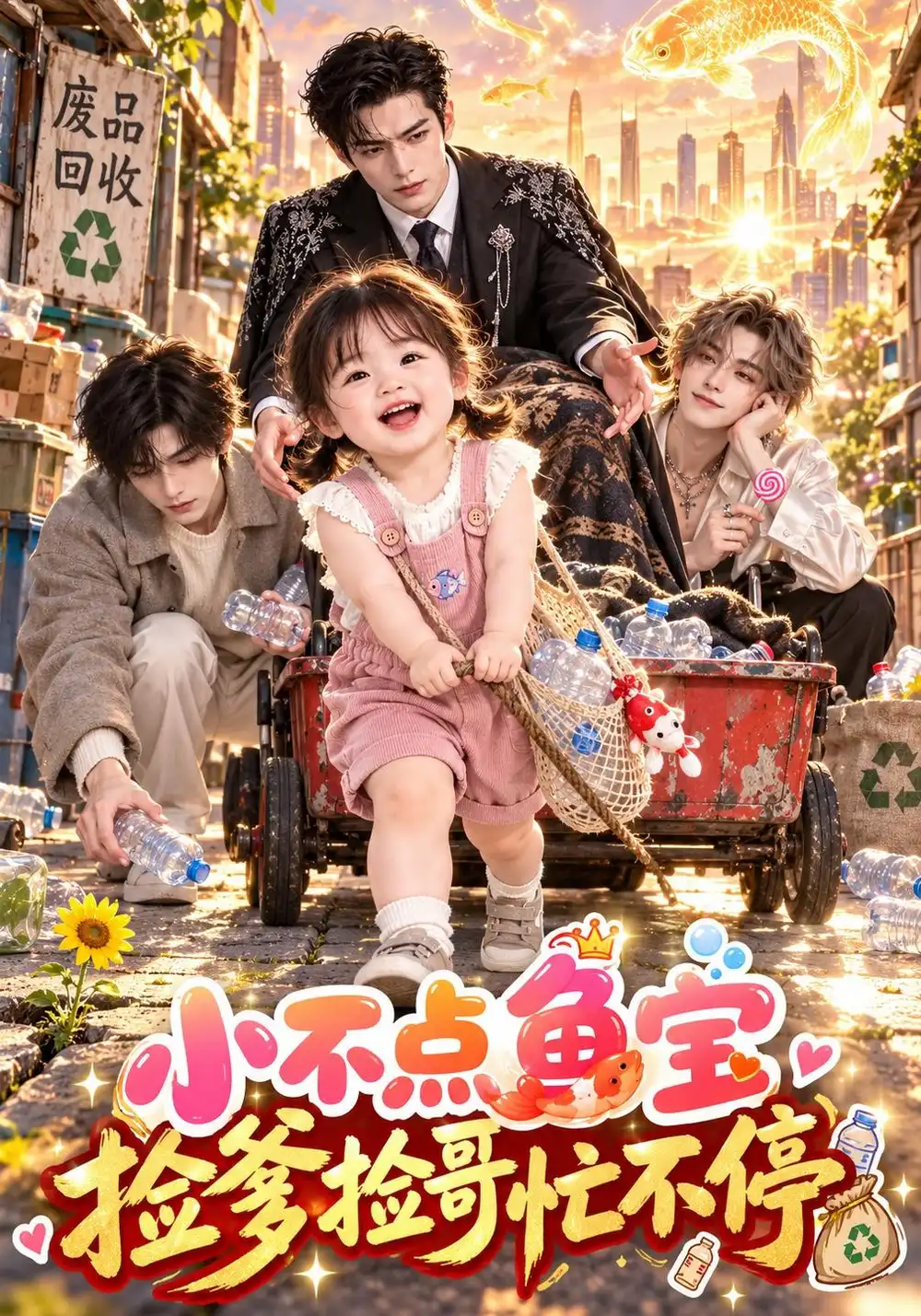 《小不点鱼宝，捡爹捡哥忙不停&小不点鱼宝捡爹捡哥忙不停（195集）AI短剧》短剧全集免费在线看