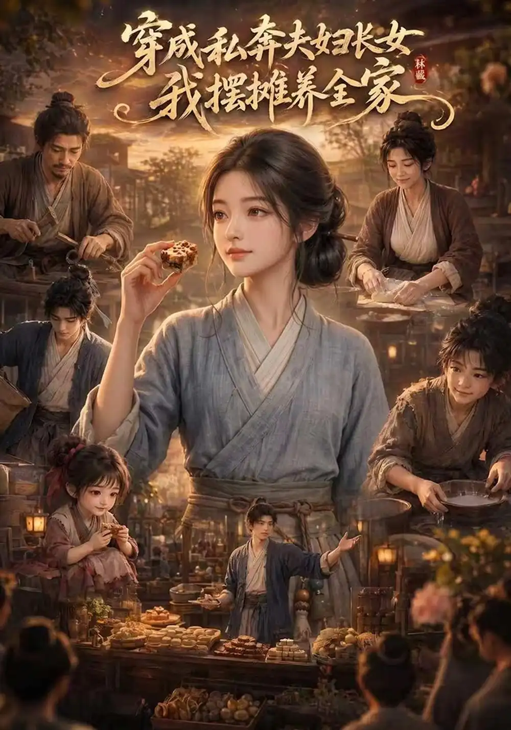 《穿成私奔夫妇长女，我摆摊养全家&穿成私奔夫妇长女我摆摊养全家（119集）AI短剧》短剧全集免费在线看