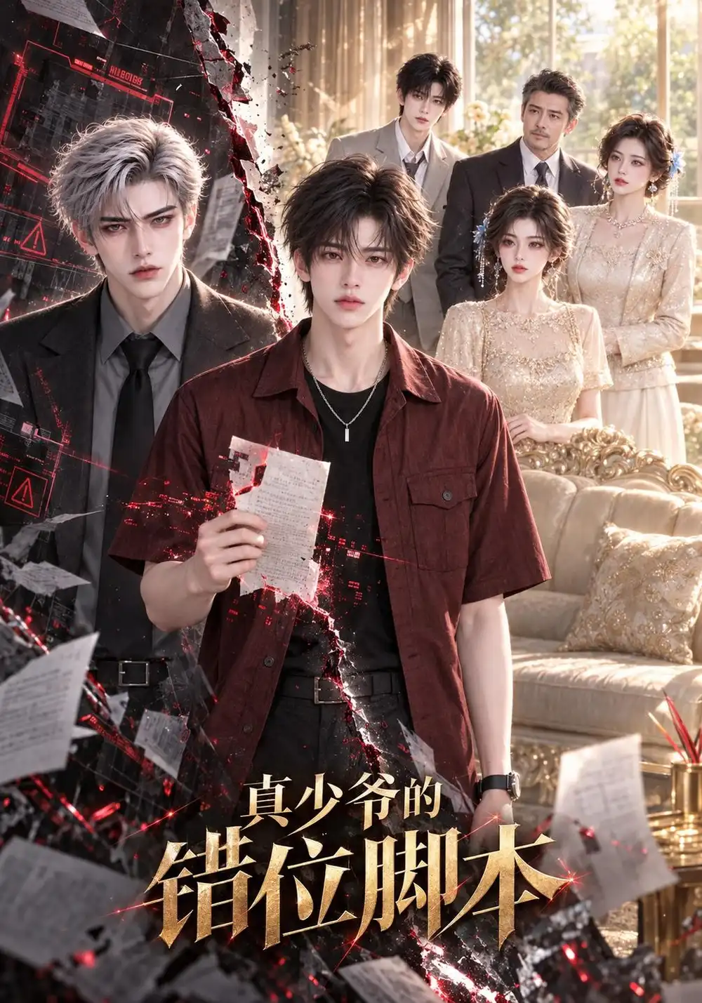 《真少爷的错位脚本（64集）AI短剧》短剧全集免费在线看