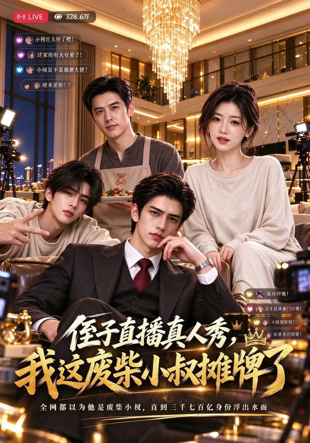 《侄子直播真人秀，我这废柴小叔摊牌了&侄子直播真人秀我这废柴小叔摊牌了（110集）》短剧全集免费在线看