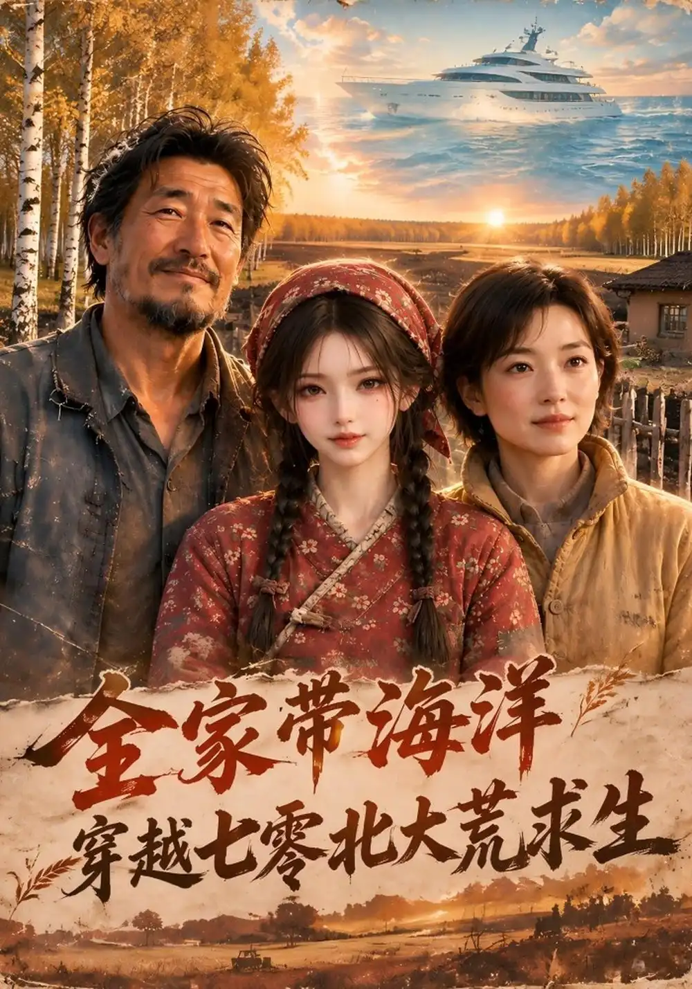 《全家带海洋穿越七零北大荒求生（209集）AI短剧》短剧全集免费在线看