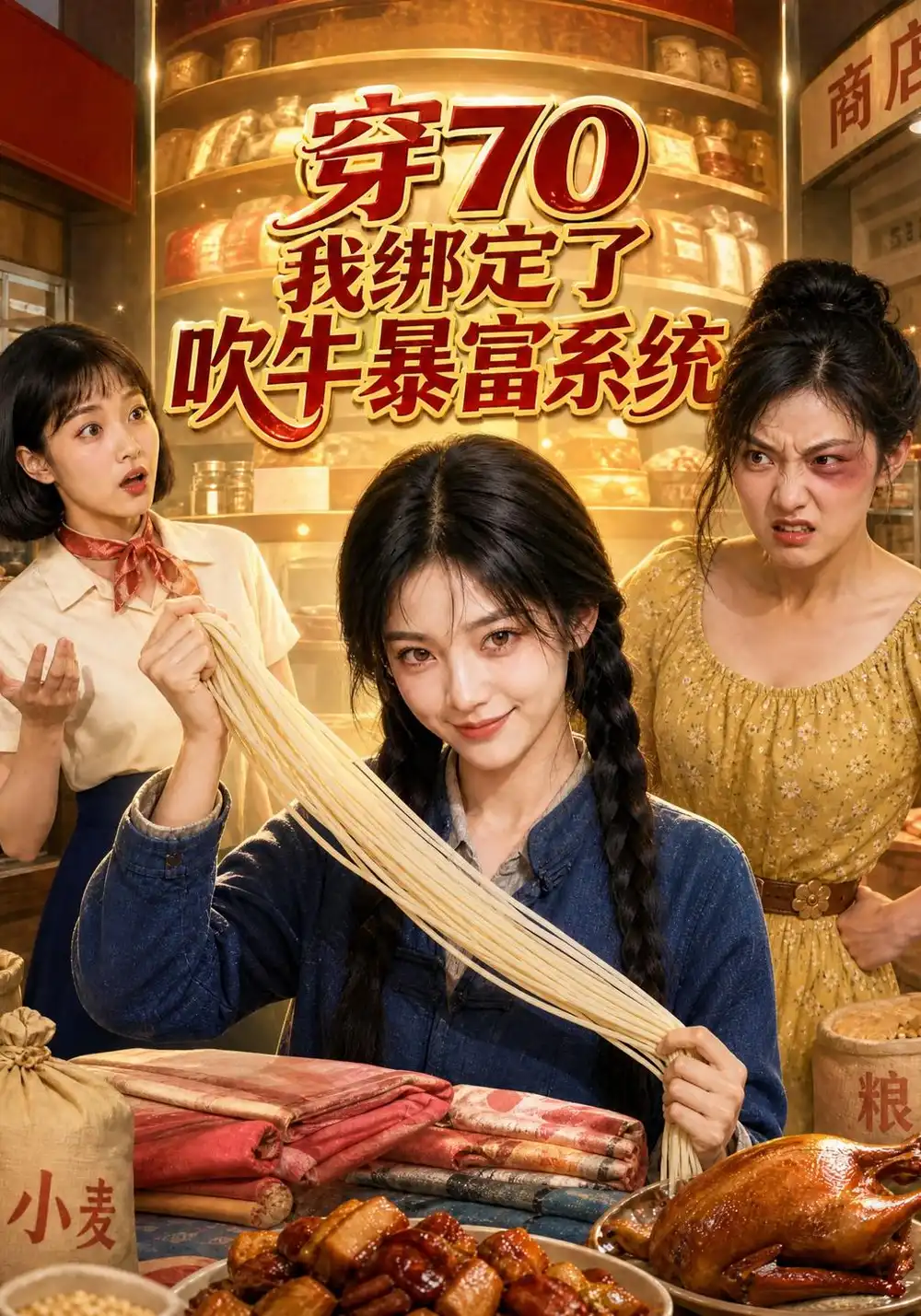 《穿70，我绑定了吹牛暴富系统&穿70我绑定了吹牛暴富系统（259集）AI短剧》短剧全集免费在线看