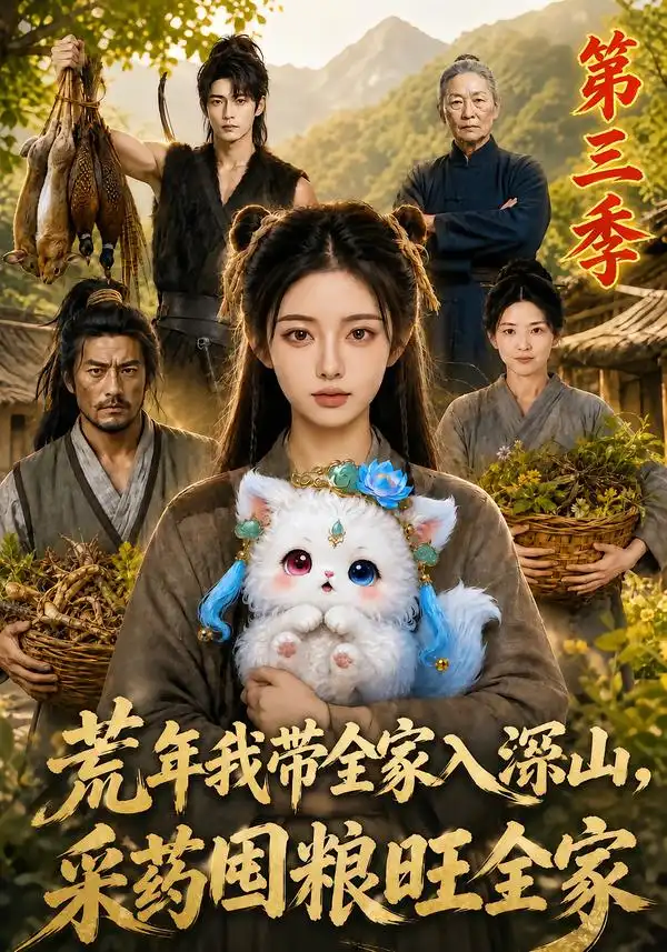 《荒年我带全家入深山，采药囤粮旺全家第三季&荒年我带全家入深山采药囤粮旺全家第三季（157集）AI短剧》短剧全集免费在线看