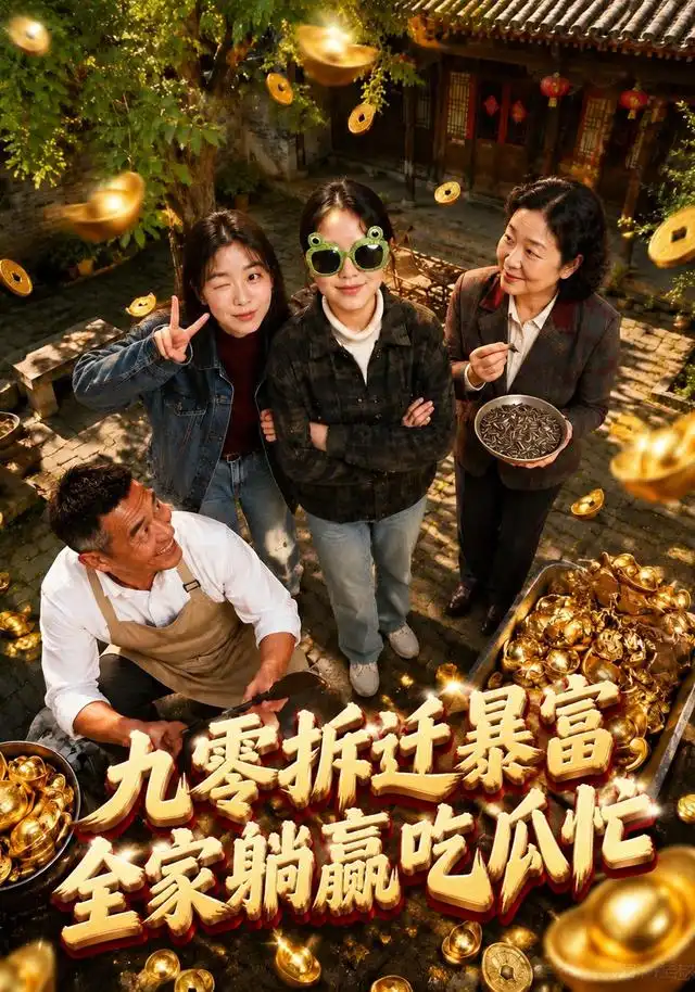 《九零拆迁暴富，全家躺赢吃瓜忙&九零拆迁暴富全家躺赢吃瓜忙（115集）AI短剧》短剧全集免费在线看