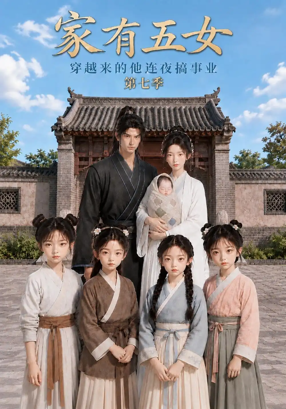 《家有五女，穿越来的他连夜搞事业第七季&家有五女穿越来的他连夜搞事业第七季（152集）AI短剧》短剧全集免费在线看