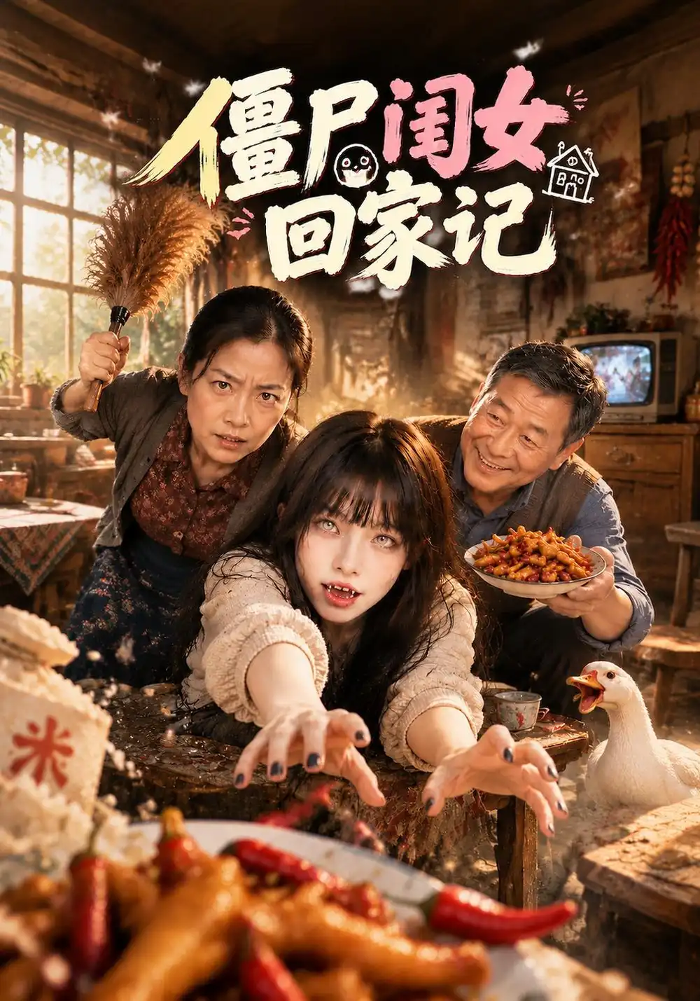 《僵尸闺女回家记（59集）AI短剧》短剧全集免费在线看