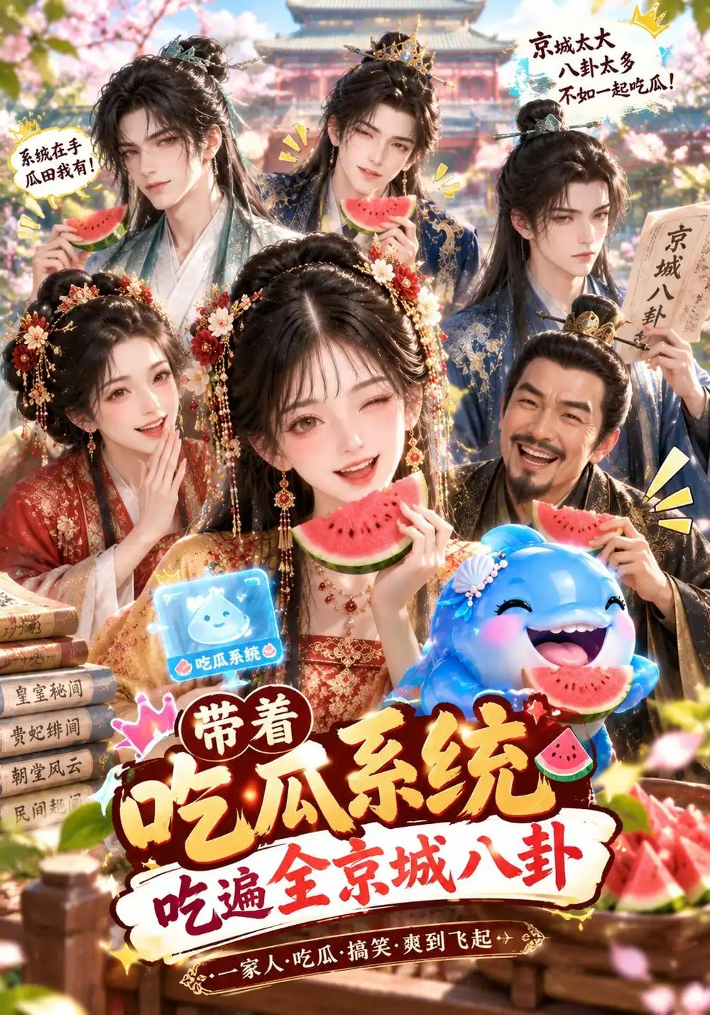 《带着吃瓜系统，吃遍全京城八卦&带着吃瓜系统吃遍全京城八卦（184集）AI短剧》短剧全集免费在线看