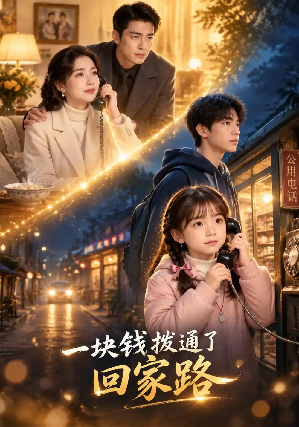 《一块钱拨通了回家路（70集）AI短剧》短剧全集免费在线看