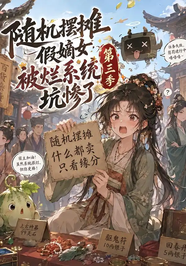 《随机摆摊假嫡女被烂系统坑惨了第三季（115集）AI短剧》短剧全集免费在线看