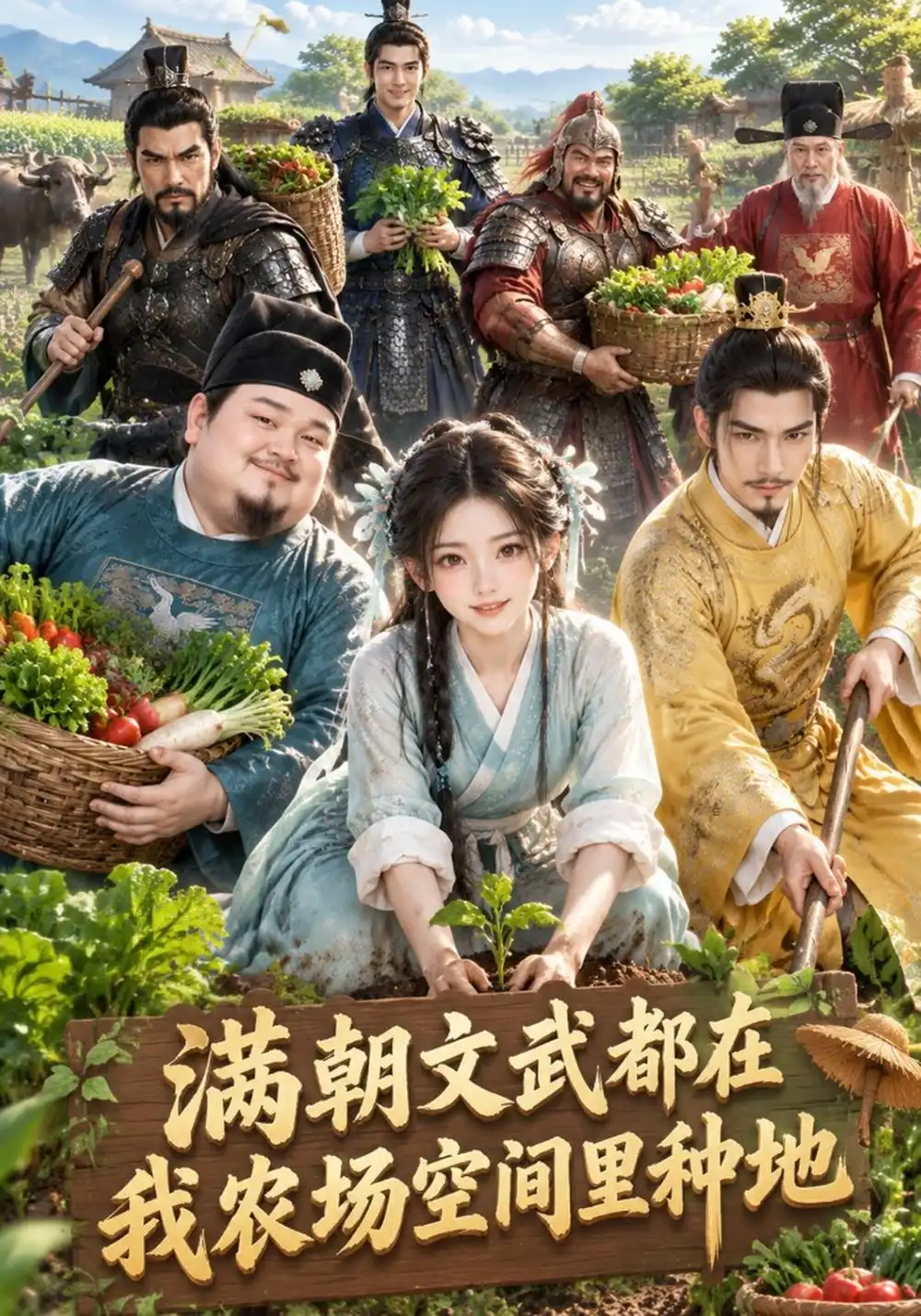 《满朝文武都在我农场空间里种地（111集）AI短剧》短剧全集免费在线看